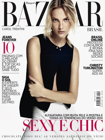 Harper's Bazaar Brazil Carol Trentini | August 2013